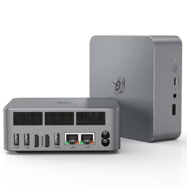 Imagem de Beelink Mini PC EQi12 Dual LAN, Intel Core 1220P (10C/12T, até 4,4GHz), 16GB DDR4 RAM 500GB PCIe4.0 SSD, mini computador desktop suporta WiFi 6/BT5.2/Dual HDMI/Bulit-in 85W fonte de alimentação