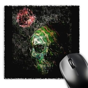 Imagem de 3dRose Mouse pad LLC 20 x 20 x 0,63 cm Fear of The Dark Skull gótico Dark Rock Music Fear (mp_21462_1)