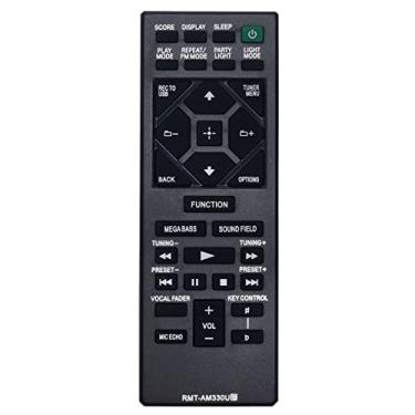 Imagem de ALLIMITY RMT-AM330U Ajuste remoto substituído para sistema de áudio doméstico Sony SS-SHAKE10 MHCV71 MHC-M20 MHCV21 MHC-V90W MHC-V50 SSSHAKE30 MHC-V77W SHAKE-X10 SHAKE-X30 HCD-M20 SS-M20 SSV90 0W SS-V