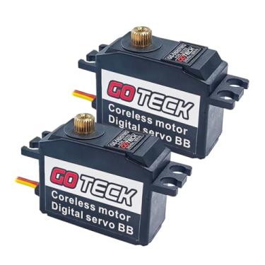 Imagem de DYSRC Goteck 2Pcs D9257Mg 25G Full Metal Gear Digital Servo, Para Trex 450 500 Rc Helicóptero Avião Asa Fixa