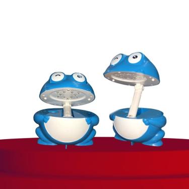 Imagem de Luminaria Led Mesa Articulavel Abajur Quarto Infantil Bebe Criança Dobravel Decoracao azul