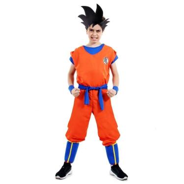 Imagem de Fantasia Goku Infantil Standard Com Acessórios Tamanho P