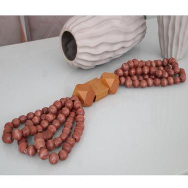 Imagem de Colar de Mesa Decorativo Aroeira 65 cm Moderna Mobília, Marrom / Imbui