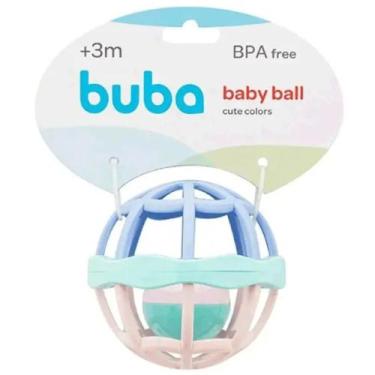 Imagem de Buba Chocalho Baby Ball Cute Colors Rosa e Azul