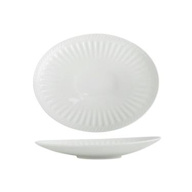 Imagem de Prato de peixe em relevo requintado de cerâmica criativa para uso doméstico francês - CD-ROM de 30.5 cm