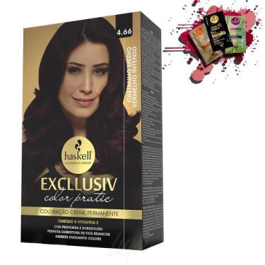 Imagem de Coloracao 4.66 Haskell Excllusiv Color Pratic Castanho Medio Vermelho 