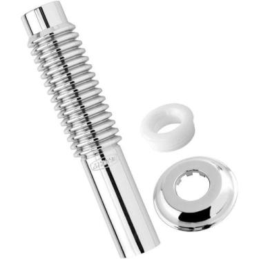 Imagem de Tubo de Ligação Ajustável para Bacia Sanitária Cromado Blukit