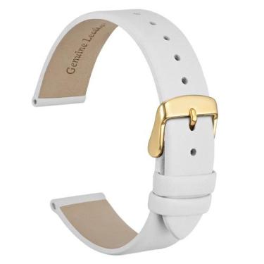 Imagem de Pulseira de relógio WOCCI Elegant Genuine Leather 14 mm de largura