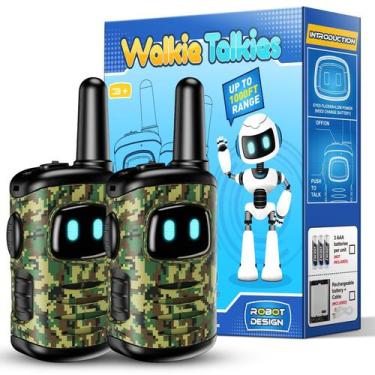 Imagem de Walkie Talkies comedyfun Mini Robots, 3 a 8 anos, pacote com 2