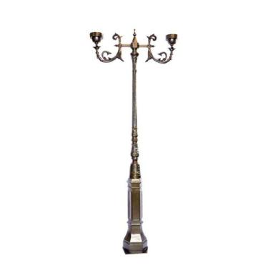 Imagem de Poste Colonial De Jardim Paris 02 Globos Alumínio 307Cm - LUMINÁRIAS N