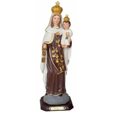 Imagem de Santa Imagem Nossa Senhora Do Carmo Resina 31cm - Gici Decor
