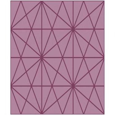 Imagem de Papel De Parede Vinílico Cubic Rosa Geométrico 0,53x10m - EDANTEX