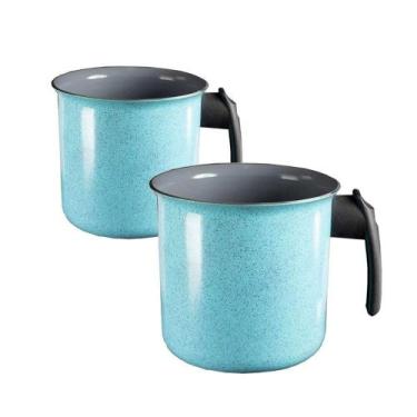 Imagem de Jogo Kit Canecão Fervedor Leiteira Antiaderente Cerâmica N01 - JAVALI