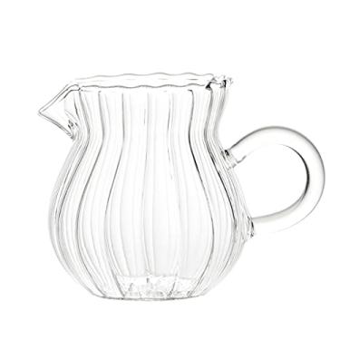 Imagem de Recipiente de vidro para molho de leite, dispensador de água, lata de xarope, molho transparente, salada, tomate, muito adequado para uso em casa, restaurante, cozinha, molheiro