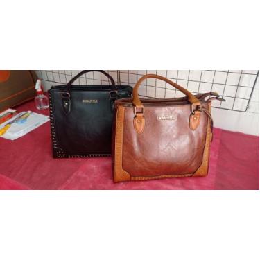 Imagem de Bolsa de lado preta/marron - ROYALSTYLE