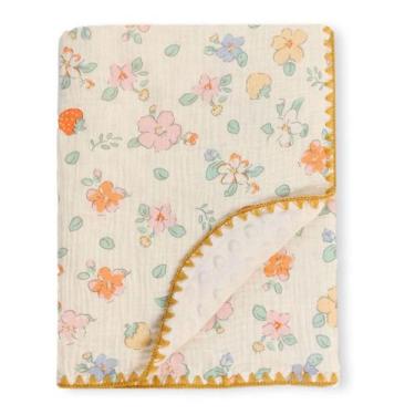 Imagem de Cobertor de bebê Gunnaicat 102x102cm de musselina de algodão