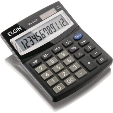 Imagem de Calculadora De Mesa 12 Digitos Mv-4124 Preta