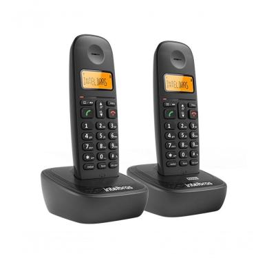 Imagem de Telefone Sem Fio Intelbras 4122512 Ts 2512 Preto Dect 6.0 Com 01 Ramal E Identificador