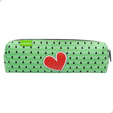 Imagem de Estojo Escolar Infantil Grande Fecho em Zíper, Estampas Coloridas e Divertidas, Ideal para Lápis, Canetas e Material Escolar, Durável, Leve e Perfeito para Escola, Mochila e Dia a Dia (Melancia)