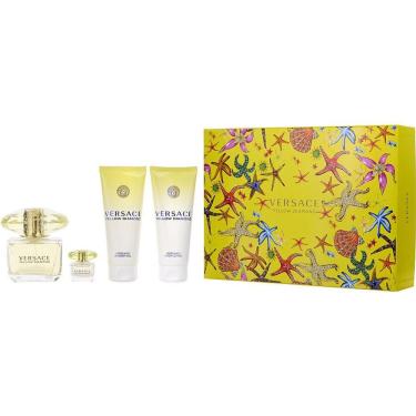 Imagem de Perfume Feminino Gianni Versace Yellow Diamond Edt Spray 90 Ml&loção Corporal 100 Gel De Banho 5 Mini