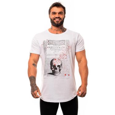 Imagem de Camiseta Longline Premium Masculina MXD Conceito Jornal da Caveira-Masculino
