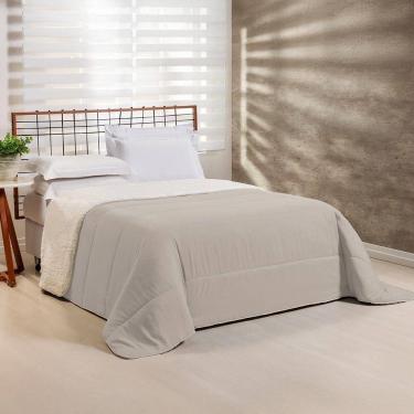 Imagem de Coberdrom 1 Peça Queen Percal 200 Fios Com Sherpa Flupy 100% Poliéster - Avela