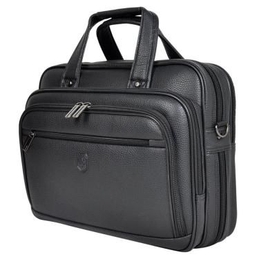 Imagem de Pasta de Trabalho Executiva para Notebook com Divisórias Reforçadas Impermeável em Poliuretano - Old - Yin`s