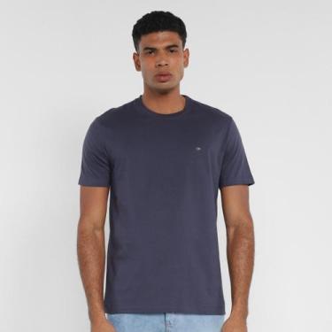 Imagem de Camiseta Calvin Klein Básica Meia Malha Masculina, Marinho, GG