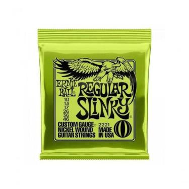 Imagem de Encordoamento Guitarra 0.10 Niquel Regular Slinky Ernie Ball