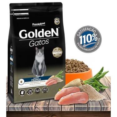 Imagem de Ração Seca PremieRPet Golden Frango para Gatos Sênior +10 para Gatos C