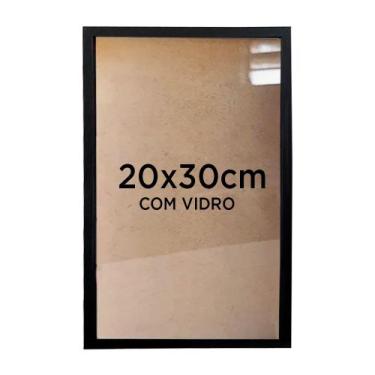 Imagem de Moldura Quadro Caixa 3cm 20x30cm Foto Poster Ilustração Com Vidro - Vá