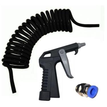 Imagem de Mangueira Preta Para Limpeza Cabine Caminhão 3,5 metros - AF Automação