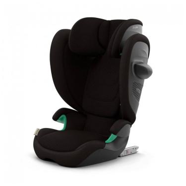 Imagem de Cadeirinha Booster Alta Costas Cybex Solution G2 Moon Black - Dobrável, 54 kg, Latch, Proteção Lateral Linear
