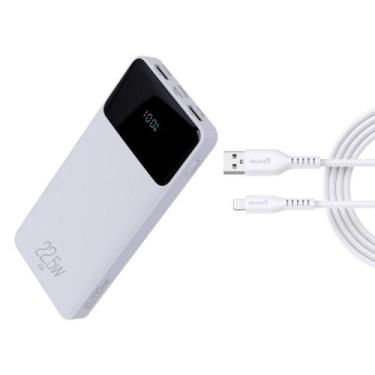 Imagem de Kit Power Bank 10200mAh e Cabo UsbA para Lightning 1,5m - Geonav