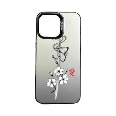 Imagem de Capa De Celular Multicolorida Fosca Metálica a Laser Com Design De Esp