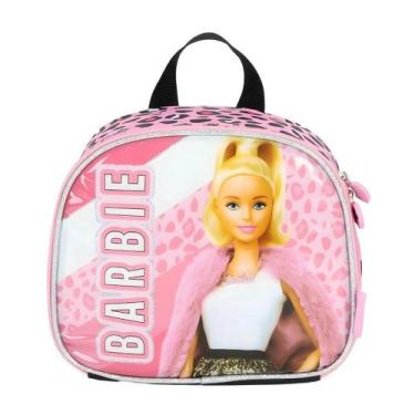 Imagem de Lancheira Térmica Escolar Infantil Barbie Desenho Mattel, Rosa