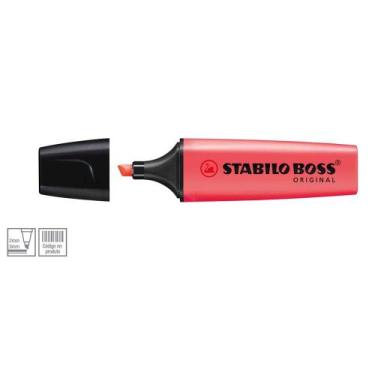 Imagem de Caneta Marca Texto Stabilo Boss Cor 40 Vermelho - Stabilo