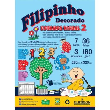 Imagem de Bloco para Educacao Artistica Textura 2 Decorado A4 180G 36F Pacote - 