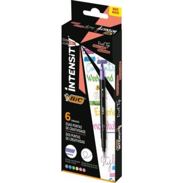 Imagem de Caneta com Ponta Porosa Intensity 2 Pontas Sort.pastel CX.C/06 - BIC