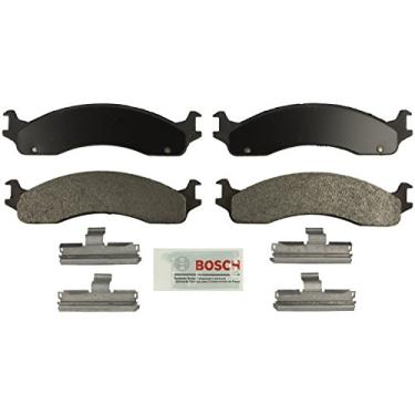Imagem de Bosch BE655H Conjunto de pastilhas de freio de disco azul com ferragens para carros selecionados Dodge Ram 1500/2500 e Ford E-150, E-250, E-350 Econoline e super Duty Vans, F-250, F-350, F-350 - FRONT/TRASEIRA