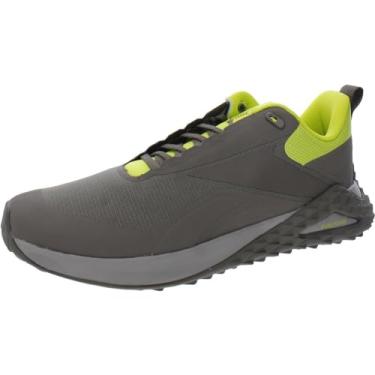 Imagem de Reebok Tênis de corrida masculino Trail Cruiser Fitness Gym, Trek Cinza/Boulder Gray/Amarelo Ácido, 41