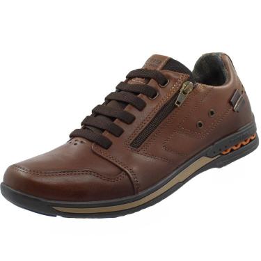 Imagem de Sapatênis Pegada Masculino Calce Fácil Em Couro Com Tecnologia AMORTECH-Masculino