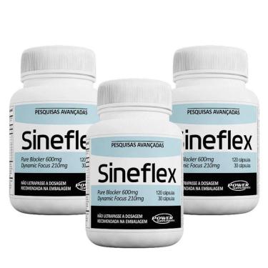 Imagem de Kit 3 Sineflex 150 Cáps - Power Supplements-Unissex