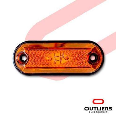 Imagem de Lanterna Delimitadora Luz de Led Lateral Carreta Caminhão 3leds - OUTL