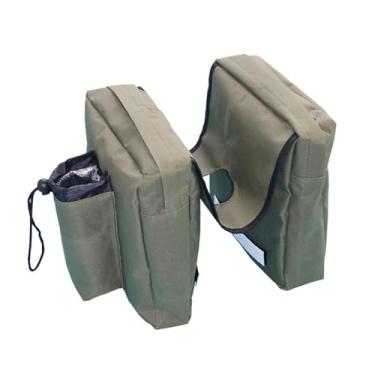 Imagem de JicSuXi Bolsa de Armazenamento para Tanque ATV Genérico Acessórios de Fácil Instalação, Bolsa de Selim para Tanque de Motocicleta para Motocicleta, Snowmobile, Verde