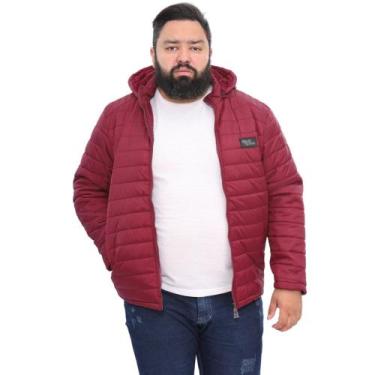 Imagem de Jaqueta Masculina Nylon Forrada Pelúcia Plus Size Beto - Red Nose, Vin