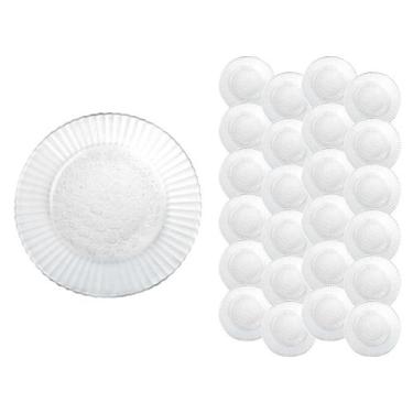 Imagem de Conjunto 24 Prato Primavera Raso Temperado 23cm Almoço Bar - Nadir Fig