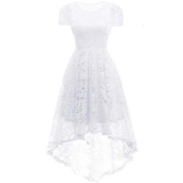 Imagem de Vestido Noiva Renda Festa Civil Casamento Plus Size - ShoopWeb, XXG