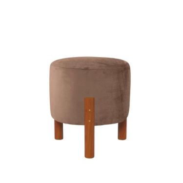 Imagem de Puff Zeus Suede Sala De Estar Apoio Para os Pés Canto Quarto Decoração