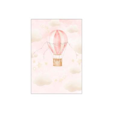 Imagem de Painel De Festa Vertical 1,50 x 2,20 - Céu Balão Rosa 007 - Via Cores